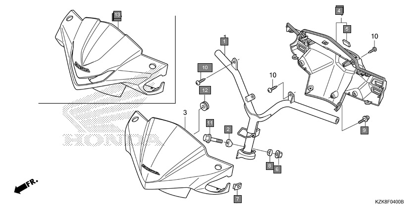 Honda dio handle cover best sale